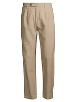 Strallo2 Striped Linen & Cotton-Blend Trousers