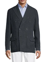 Monster Linen Double-Breasted Blazer