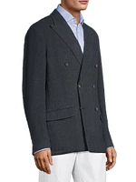 Monster Linen Double-Breasted Blazer