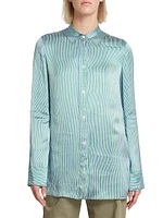 Striped Illusion Collar Shirt