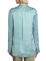 Striped Illusion Collar Shirt