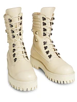 Field Leather Lace-Up Platform Boots