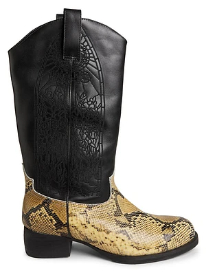 Westbound Leather Western-Style Boots