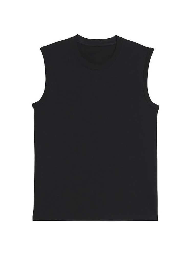 Cotton Logo Muscle Tank Top