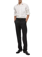 Wool Straight-Leg Trousers