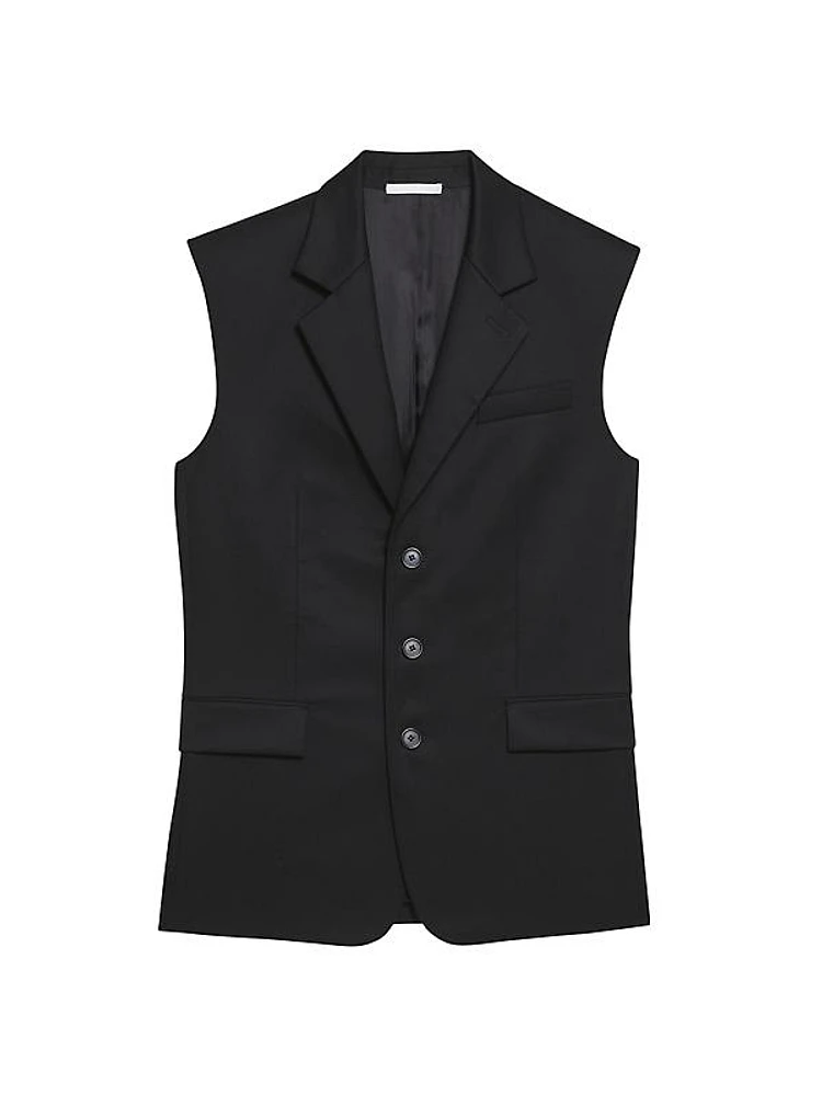 Wool Notch-Lapel Vest