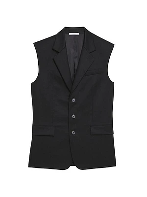 Wool Notch-Lapel Vest