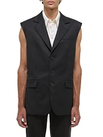 Wool Notch-Lapel Vest