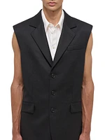 Wool Notch-Lapel Vest