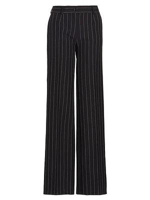 Wool Stripe Pants