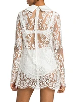 Collared Lace Minidress