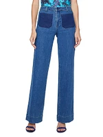 Nolan Stretch Wide-Leg Jeans