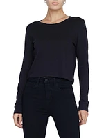 Benny Long-Sleeve Cropped T-Shirt