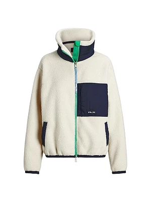 Ripstop Colorblocked Fleece Jacket