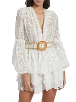 Bedouin Lace Belted Minidress