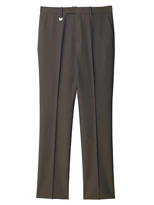 Wool Crease-Front Pants