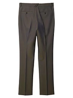 Wool Crease-Front Pants