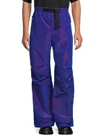 Nylon Straight-Leg Buckle Pants