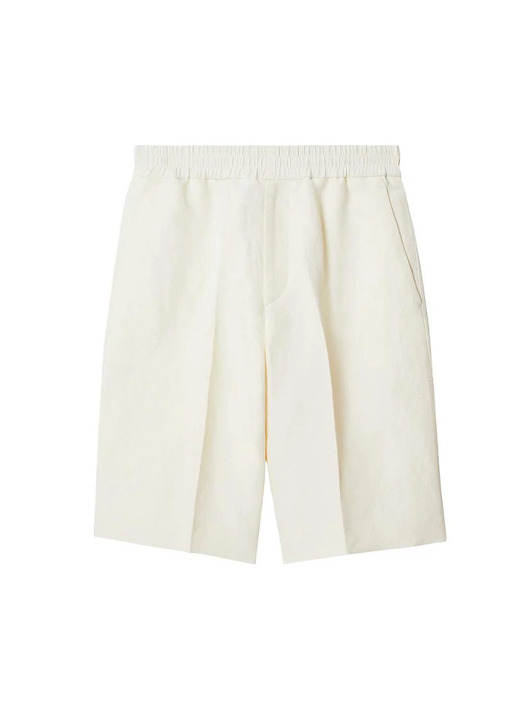 Elasticized Mid-Rise Shorts