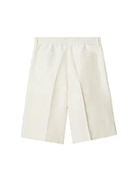 Elasticized Mid-Rise Shorts