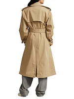 Twill Double-Breasted Trench Coat