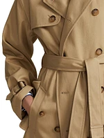 Twill Double-Breasted Trench Coat