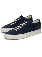 Contrast Achilles Leather Low-Top Sneakers