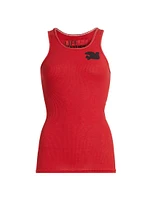 Rib-Knit Cotton Tank