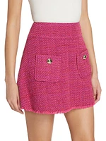 Bonnie Tweed Fit & Flare Miniskirt