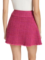 Bonnie Tweed Fit & Flare Miniskirt