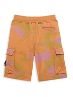 Little Boy's & Printed Fleece Cargo Shorts