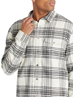 Spring Plaid Button-Front Shirt