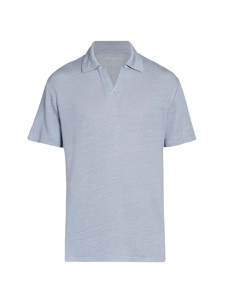 Simon Piece-Dyed Linen Shirt