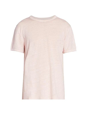 Piece-Dyed Linen T-Shirt