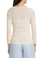 Amanda Pointelle Knit Top