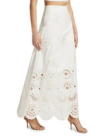 Hortence Floral Eyelet Skirt