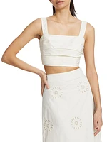 Alta Poplin Crop Top