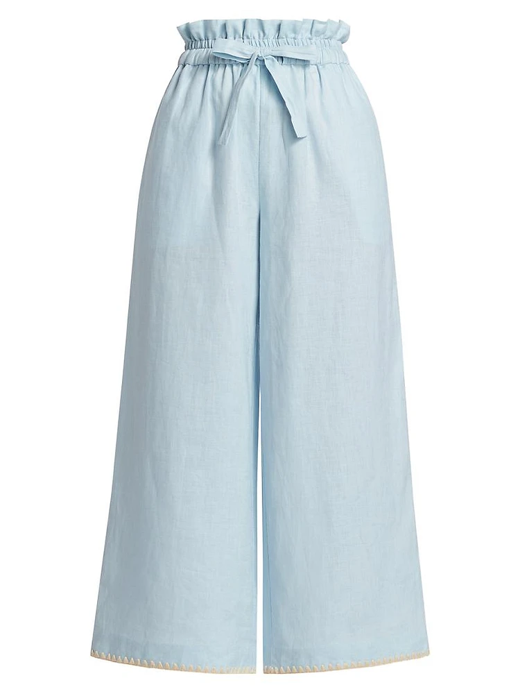 Tomasina Linen Drawstring Pants