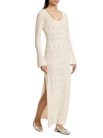 Amanda Pointelle-Knit Dress