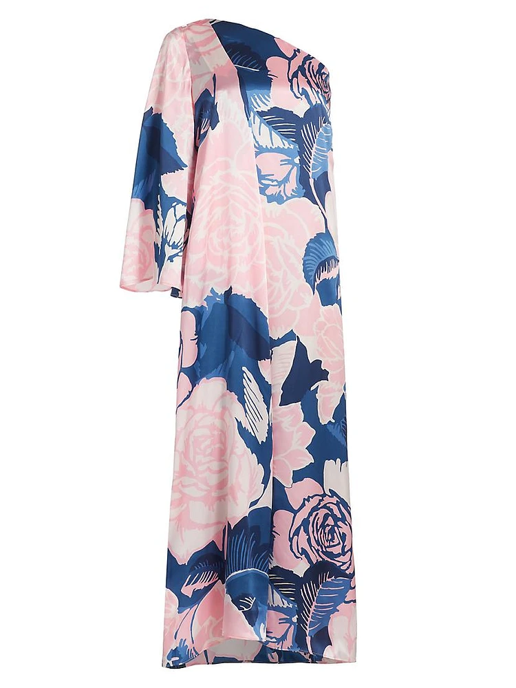 Greta Floral Silk Gown