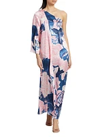 Greta Floral Silk Gown