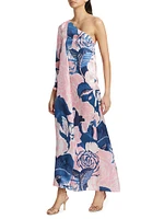 Greta Floral Silk Gown