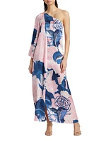 Greta Floral Silk Gown