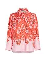 Francis Floral Silk Shirt