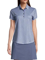 Scarlett Printed Performance Polo