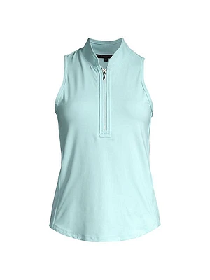 Vesta Sleeveless Quarter-Zip Top