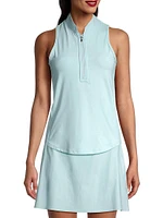 Vesta Sleeveless Quarter-Zip Top