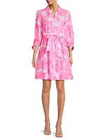 Amrita Printed Cotton Shirtdress