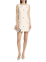 Marcella Beaded Mikado Sheath Dress