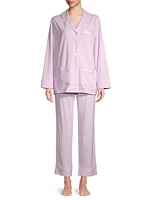 Monogrammed Luxe Stretch Cotton Collection Pajama Set